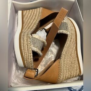 Footnotes Tan Espadrille Wedge Sandals